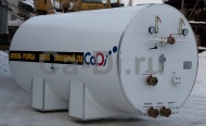 Отгрузка горизонтального резервуара для хранения жидкой двуокиси углерода РДХ-4,0-2,0
