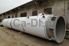 На склад готовой продукции ООО «Кади» поступил резервуар для хранения жидкой двуокиси углерода РДХ-30,0-2,0 вертикального типа