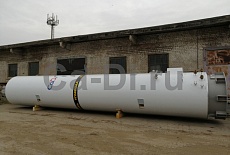 На склад готовой продукции ООО «Кади» поступил резервуар для хранения жидкой двуокиси углерода РДХ-30,0-2,0 вертикального типа